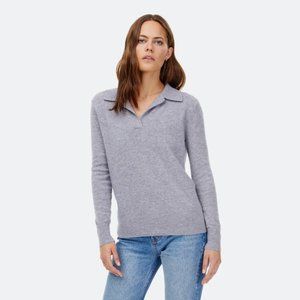 Italic Airy Cashmere Collared Sweater